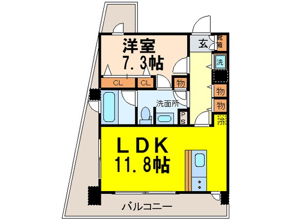 ＶＡＲＩＥ東別院の物件間取画像